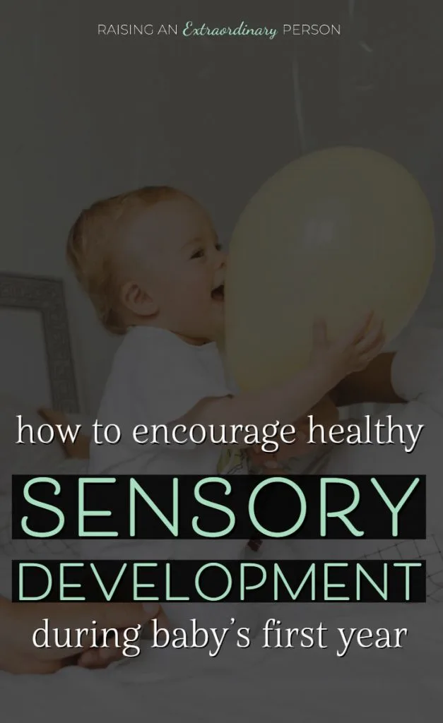 sensory activities for infants - infant sensory development