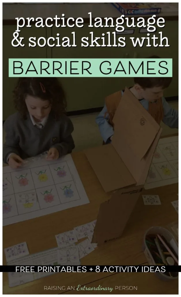 children playing barrier games