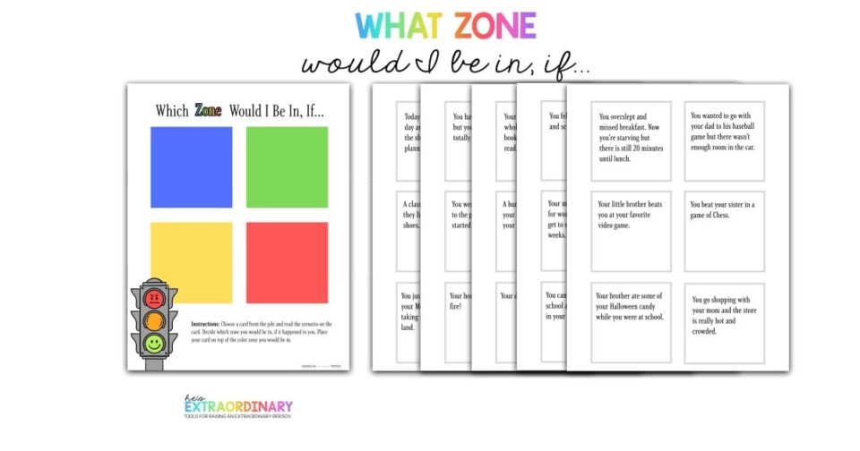 14 Zones of Regulation Activities and Printables for Kids
