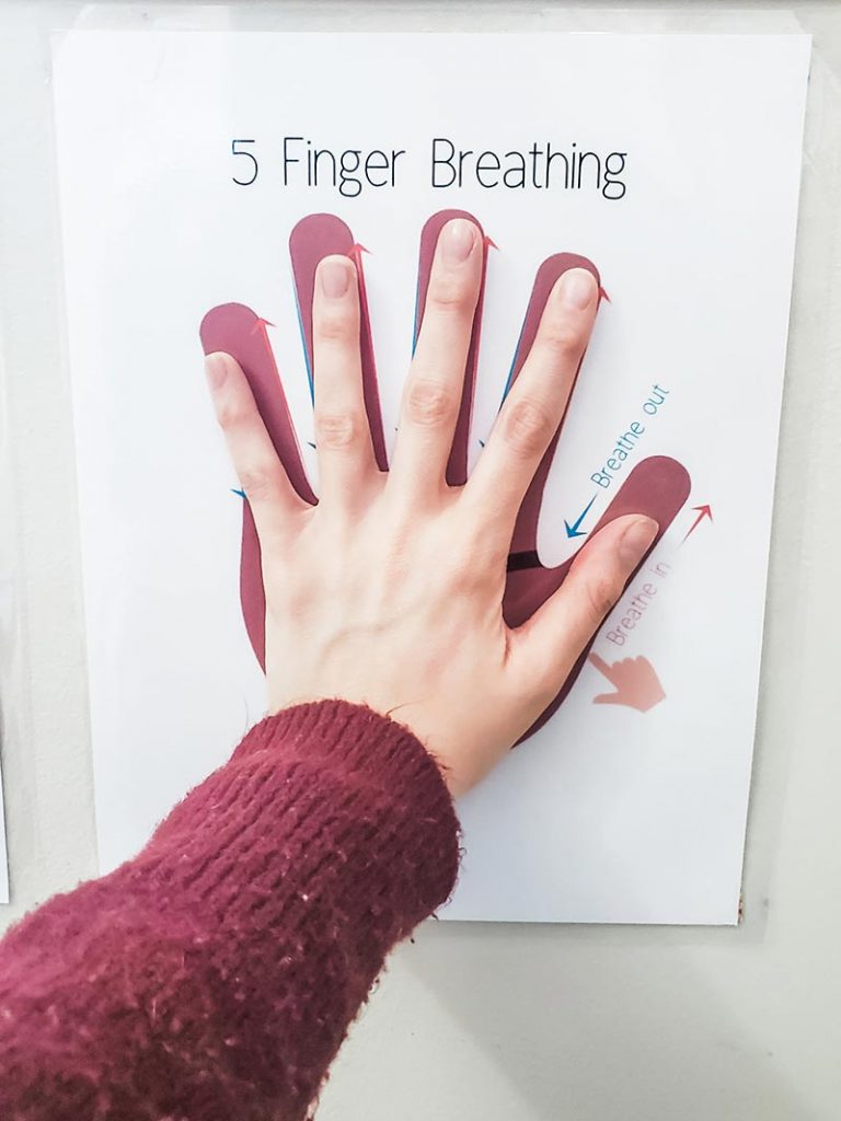 Deep breathing exercises for kids - Five Finger Breathing