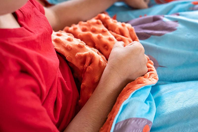 Sweetzer and Orange Weighted Blanket for Kids
