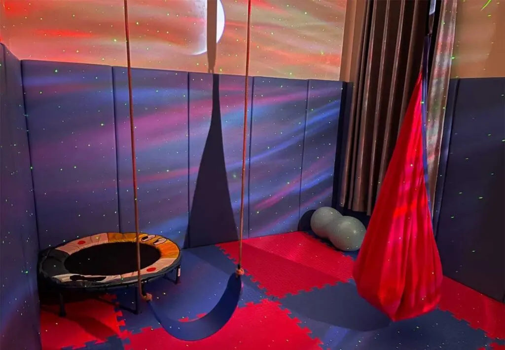 Image of an active sensory zone from a sensory-friendly classroom